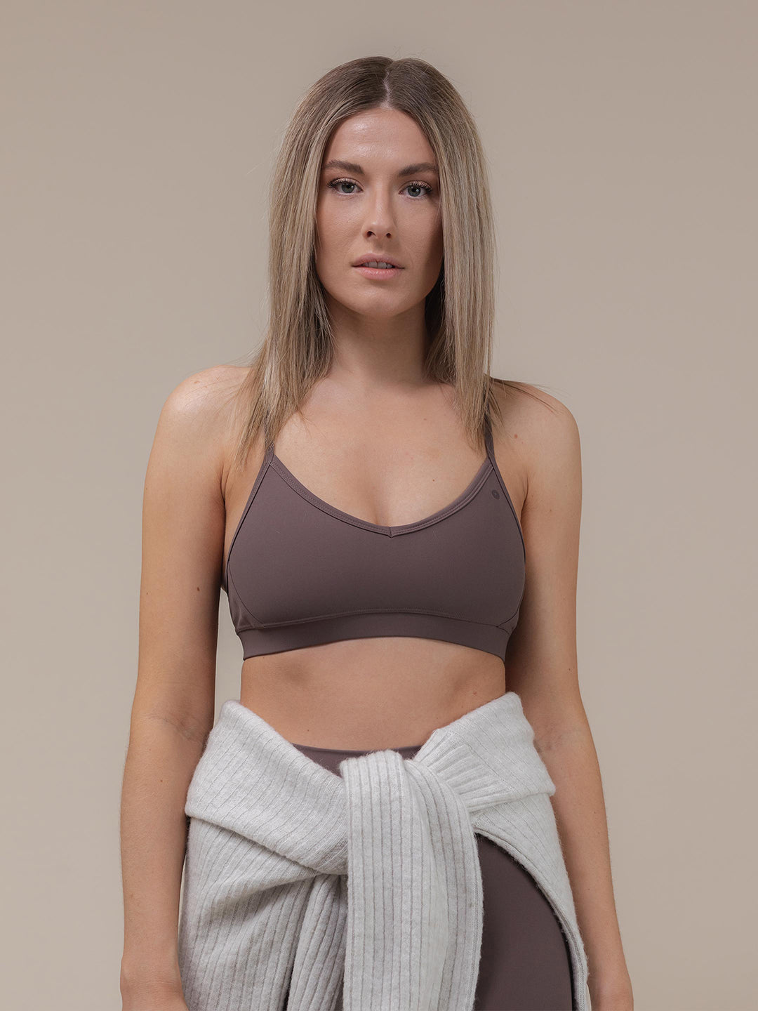 Plum Wrap Sports Bra