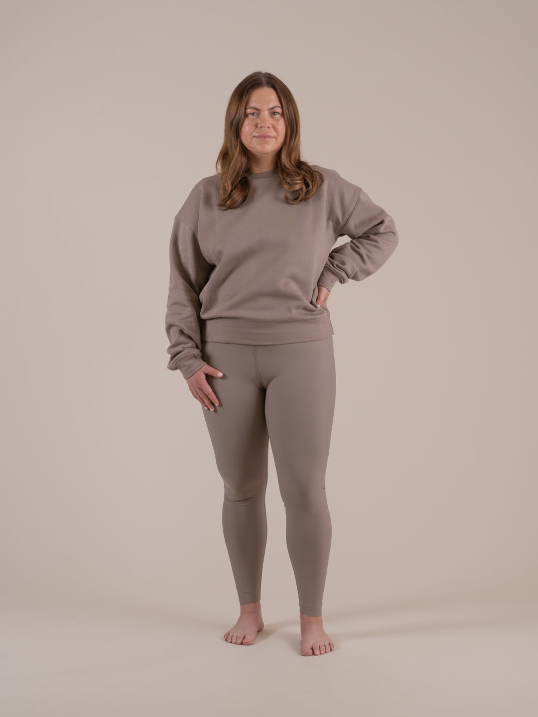 Aurora Sweatshirt Dark Sand